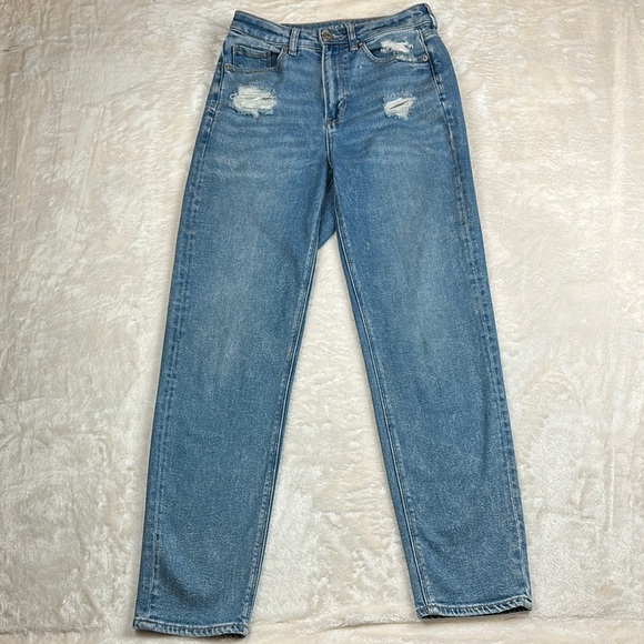 American Eagle Outfitters Blue Skinny Jeans Distressed - Picture 7 of 11